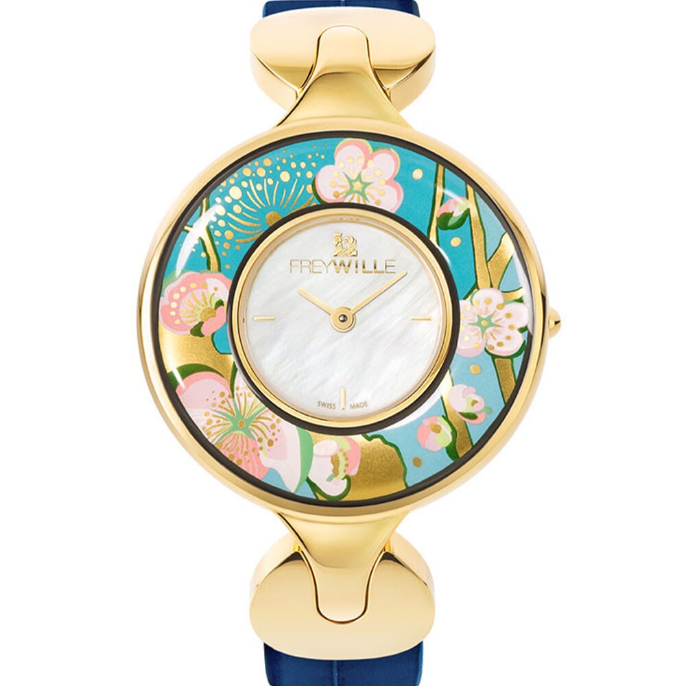 Freywille Vincent van Gogh L'Amandier Turquoise Helena Watch